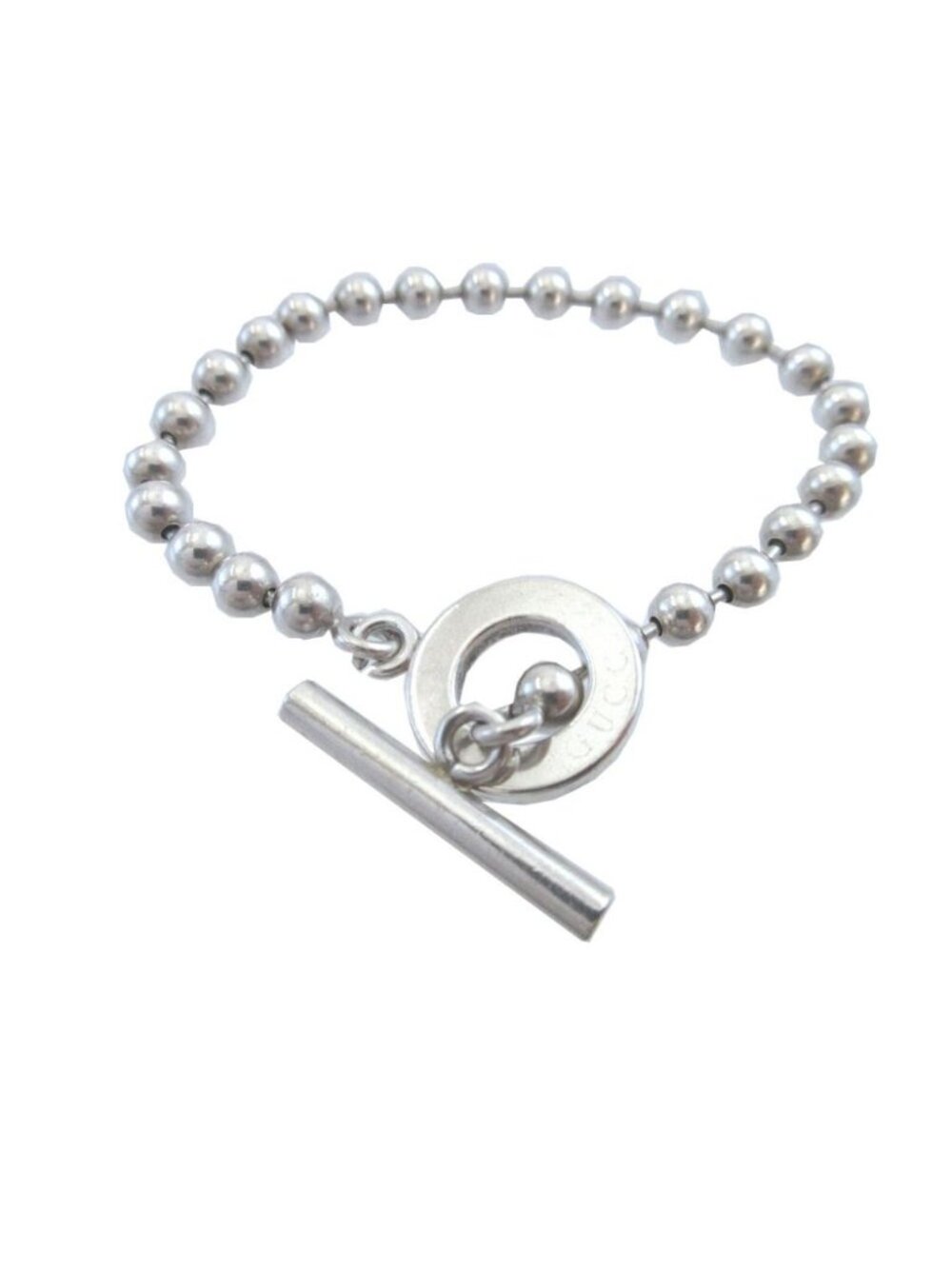 Gucci Ball Chain 925 Sterling Silver Bracelet